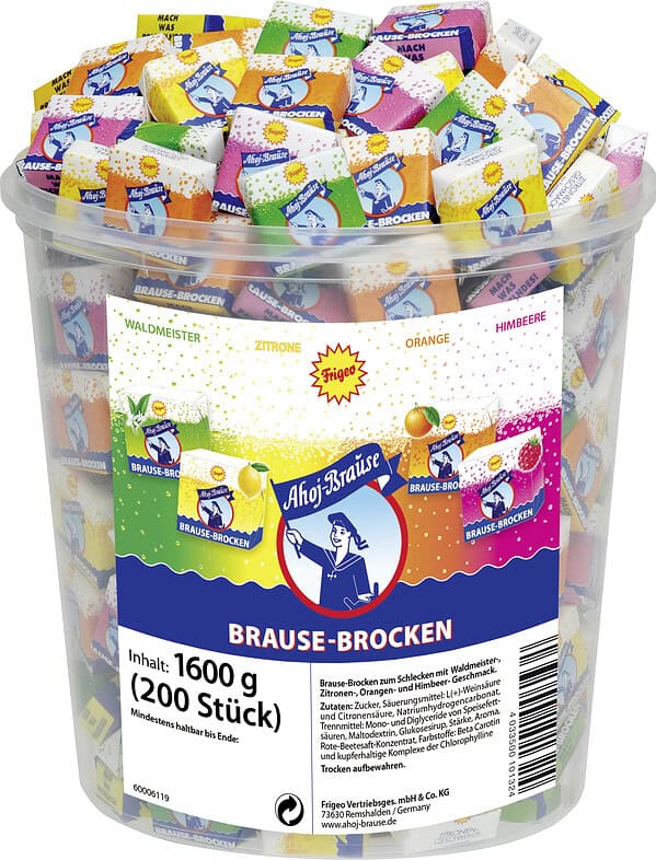 Frigeo Ahoi Brausebrocken 200 Stück, 1,6 kg