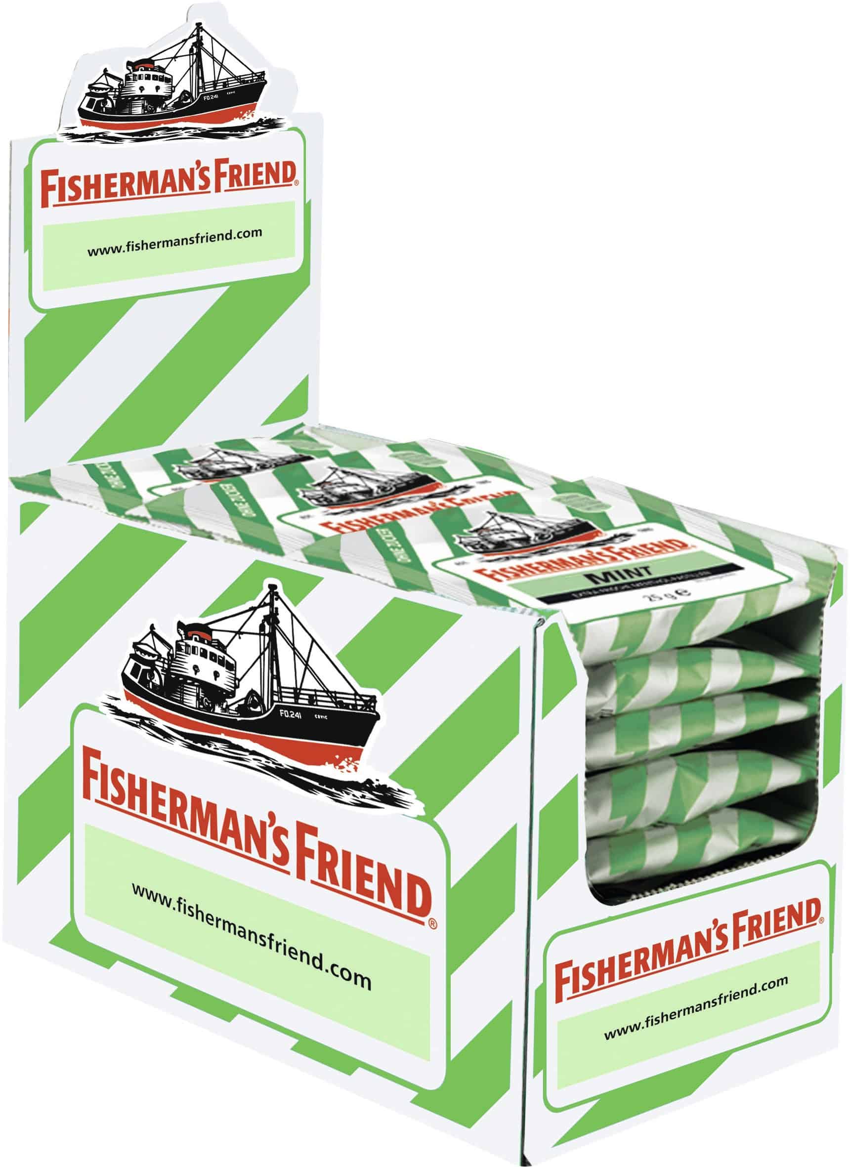Fisherman's Friend Mint Pastillen ohne Zucker 24 Beutel x25g 600g