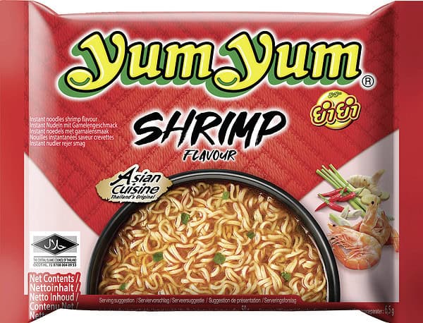 YumYum Garnelen Instant Nudelsuppe 30 x 60g im Karton