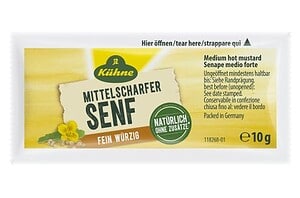 Kühne mittelscharfer Senf 150 x10 g (1,5 kg)