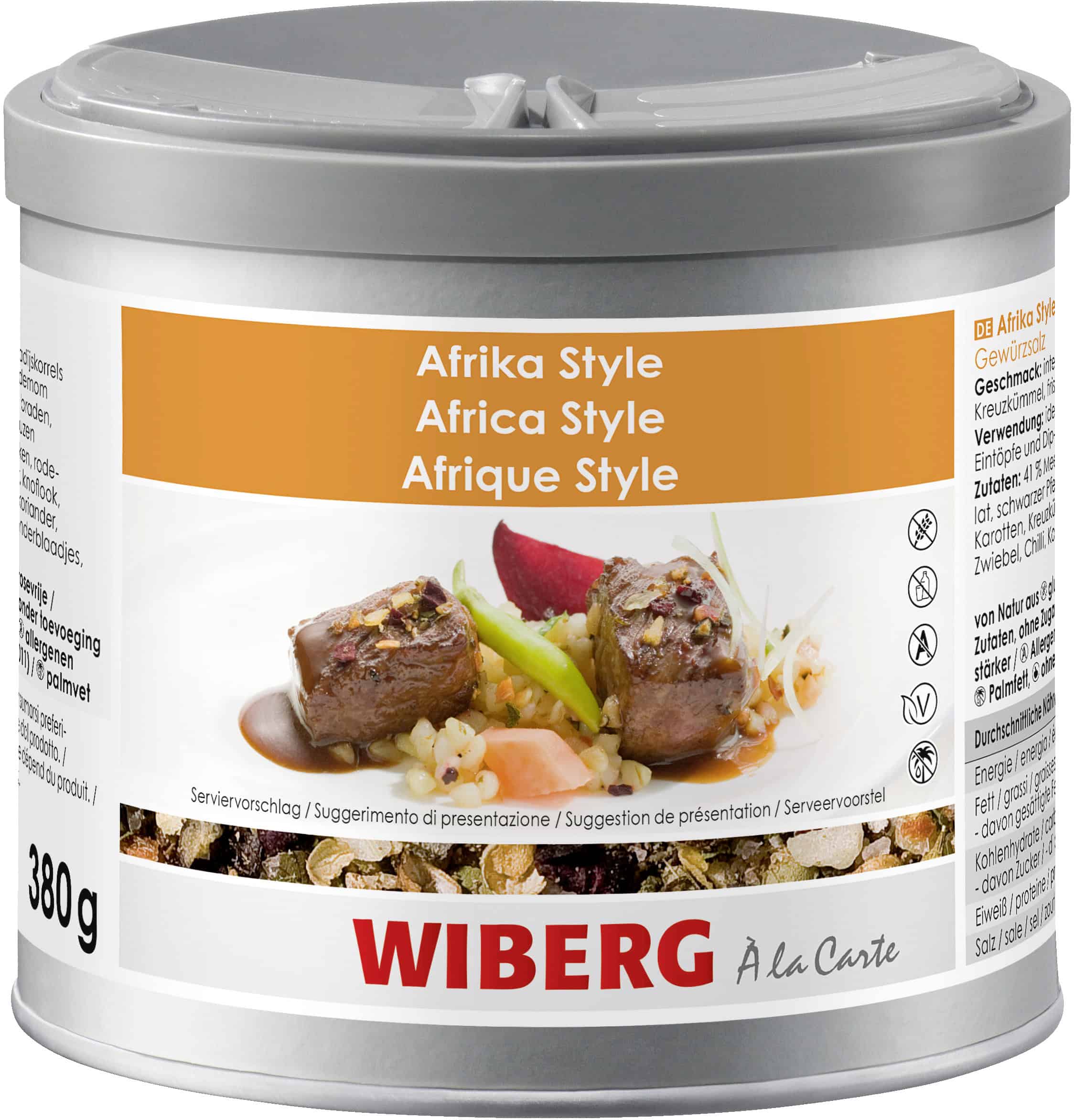 Wiberg Afrika Gewürzsalz 380g