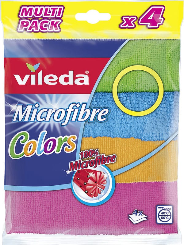 Vileda Microfaser Allzwecktuch Colors 4er Pack