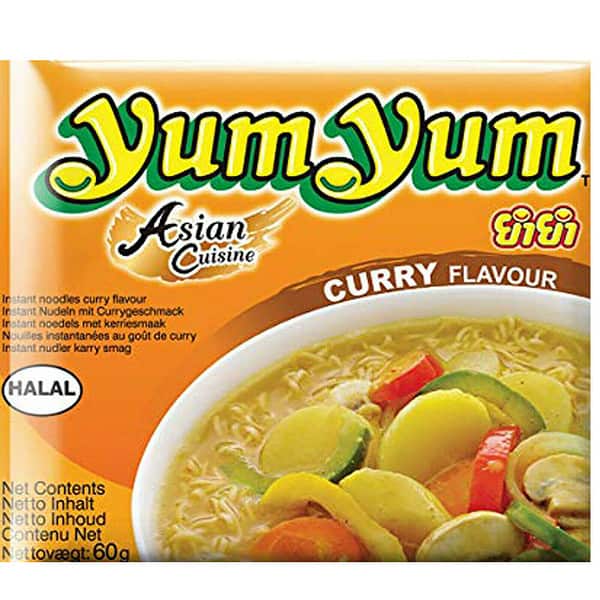 YumYum Curry Instant Nudelsuppe 30 x 60g im Karton