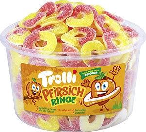 Trolli Pfirsichringe 150 Stück 1,2kg