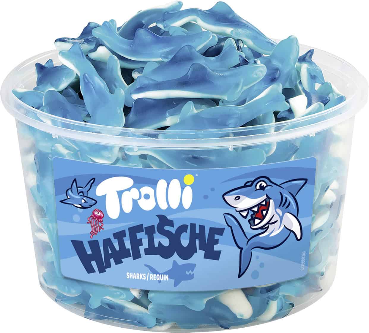 Trolli Haifische Fruchtgummi 150 Stück 1,2 kg