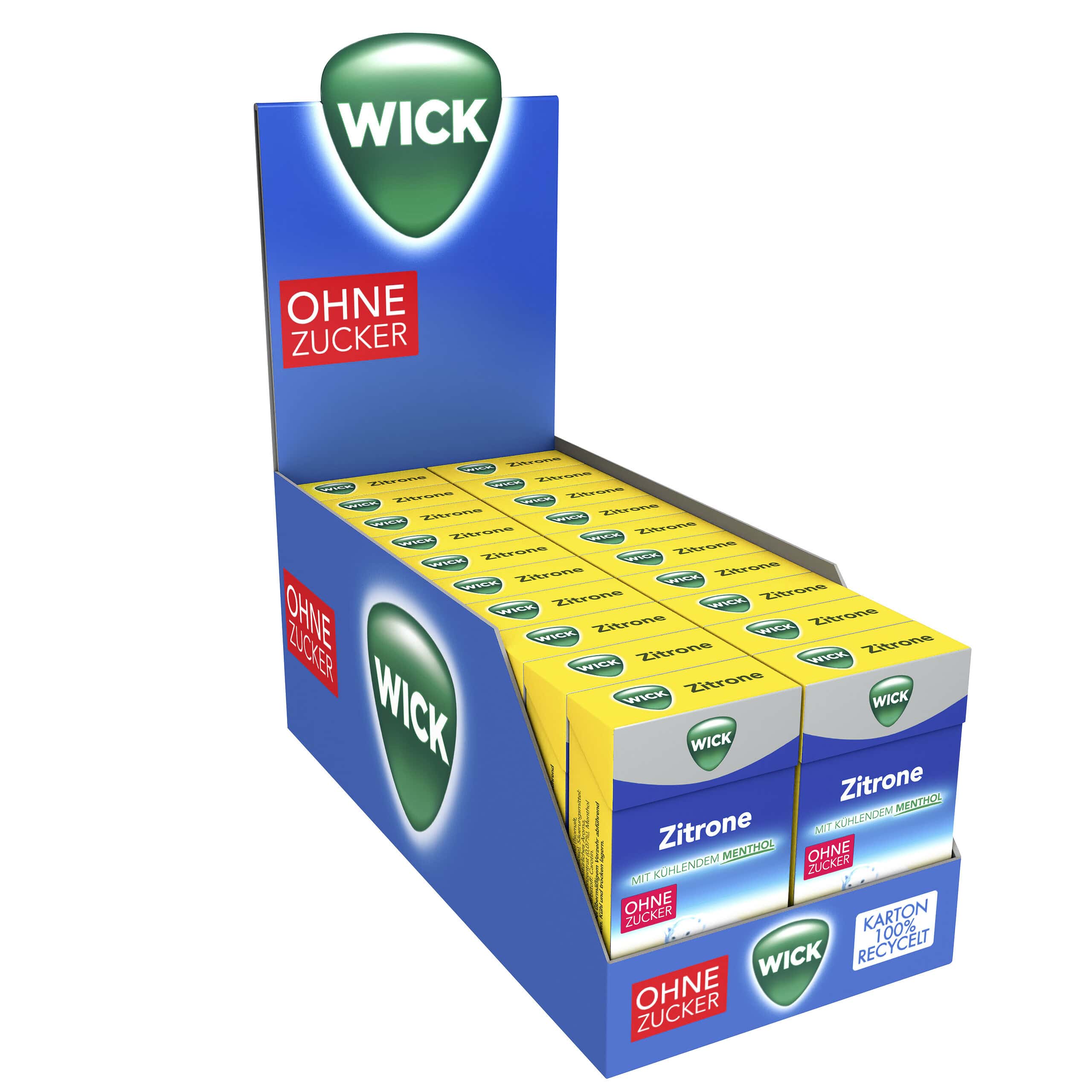 Wick Zitrone + Menthol ohne Zucker 20 St. x 46g (920g)