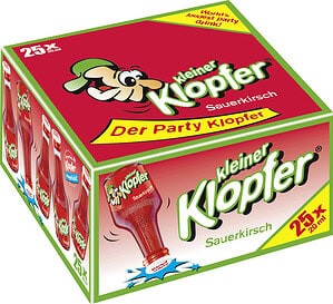 Kleiner Klopfer Sauerkirsch Partyshot Likör 16 % vol. 25 x 20 ml