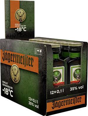 Jägermeister 35% Miniflaschen 12 x 0,1l