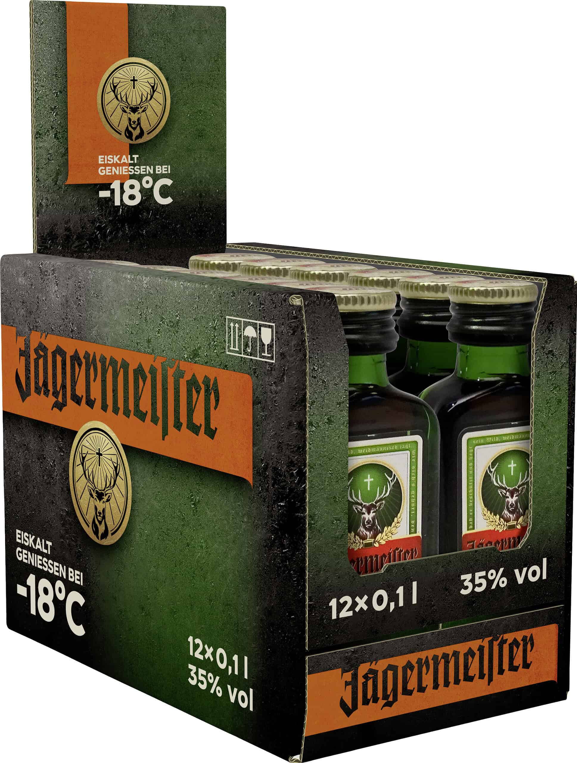Jägermeister 35% Miniflaschen 12 x 0,1l