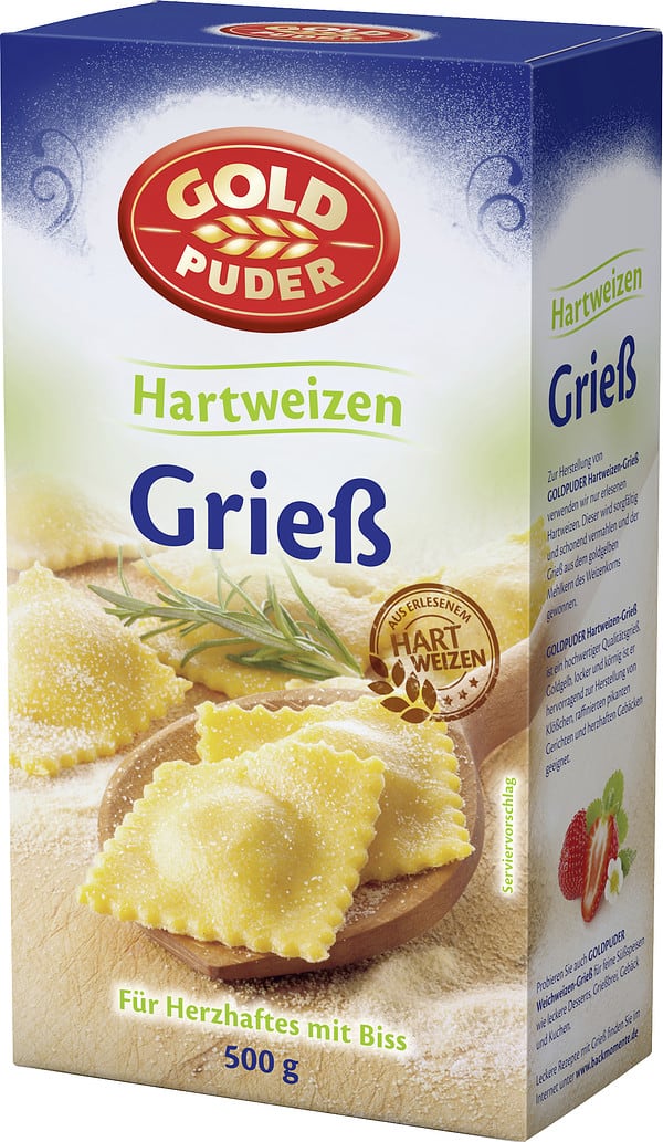 Goldpuder Hartweizengrieß 500 g