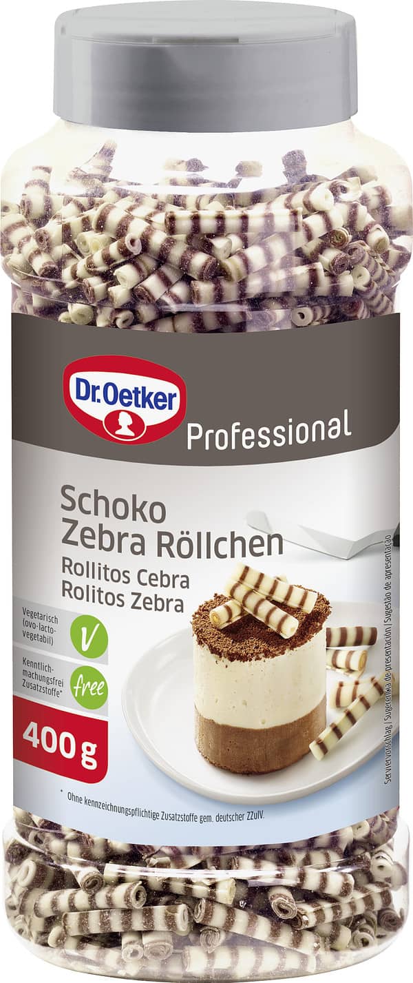 Oetker Schoko Zebra Röllchen 400g