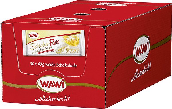 Wawi Schoko Reis Weiß 30x40g