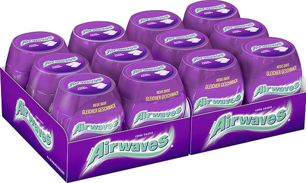 Wrigley´s Airwaves Cool Cassis 12 x 50 Dragees