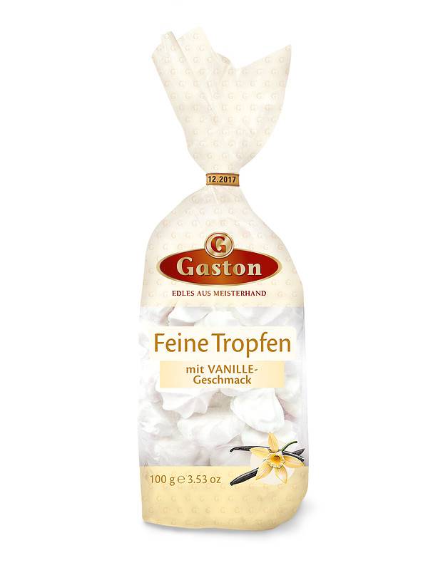 Gaston Feine Tropfen Schaumzucker mit Vanille 100g