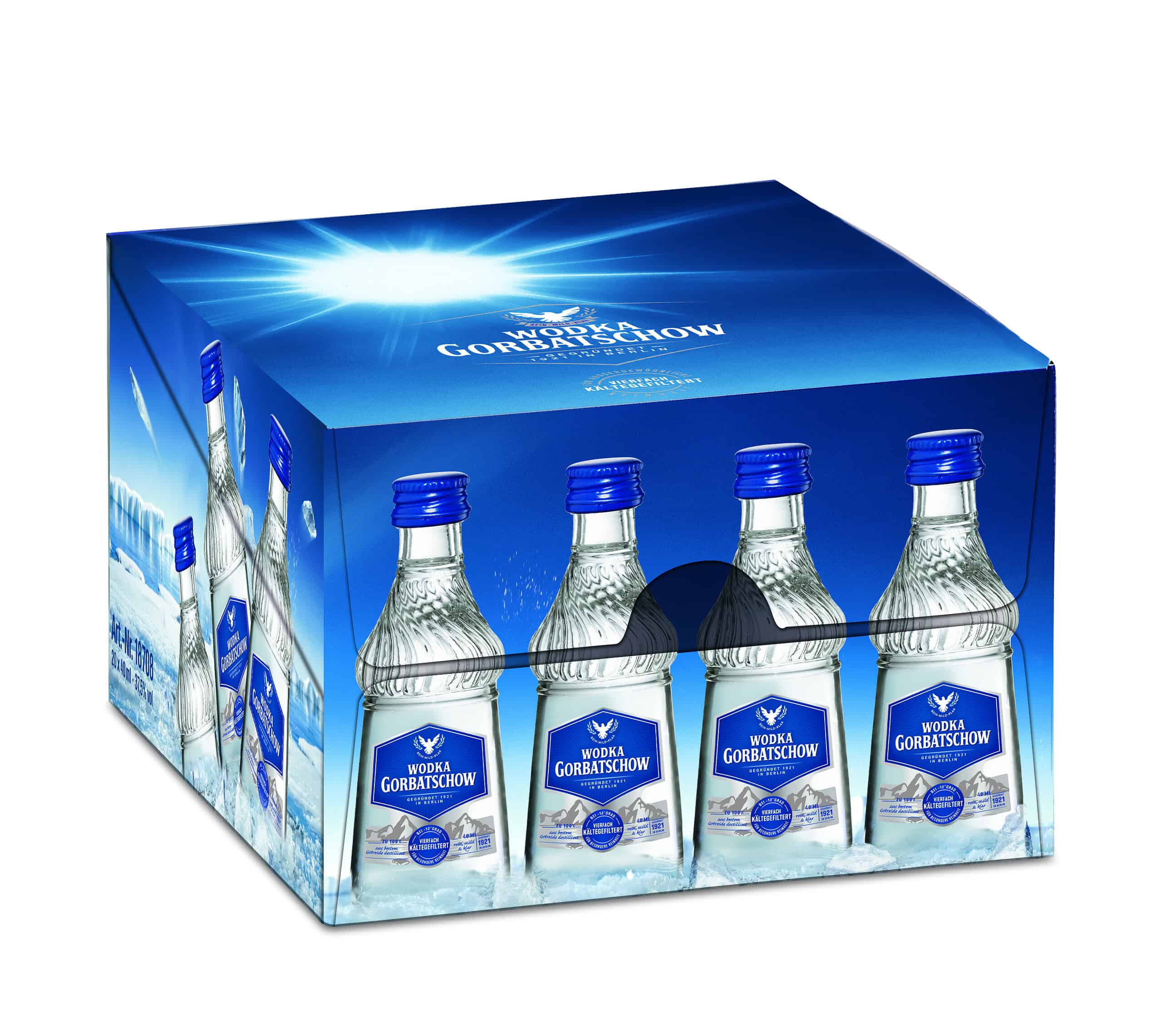 Gorbatschow Wodka 37,5% 20 x 40ml