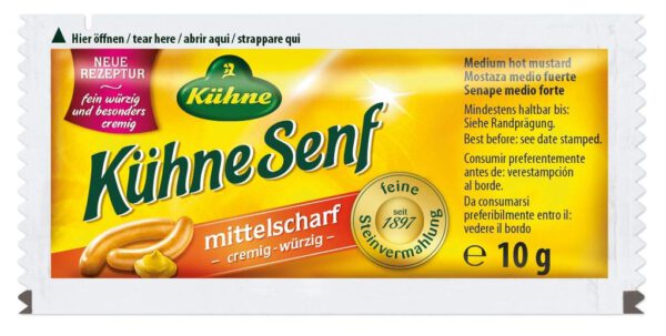 Kühne mittelscharfer Senf 150 x10g