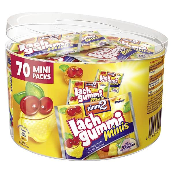 nimm2 Lachgummi Minis  70 Minibeutel 735g