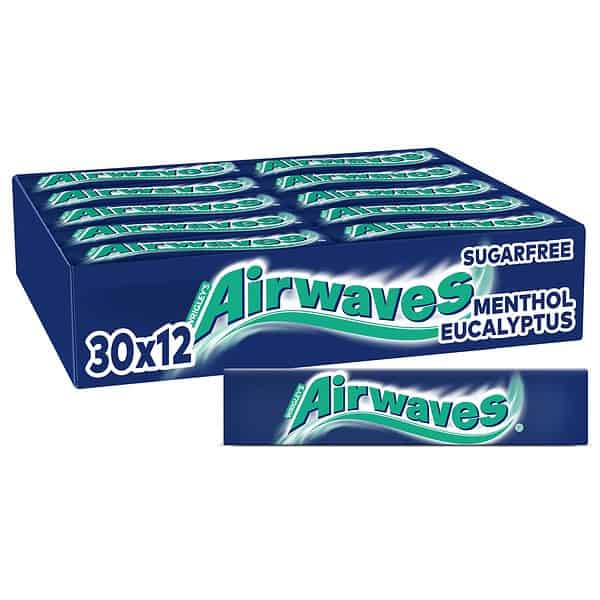 Airwaves Menthol & Eucalyptus 30×12 Dragees