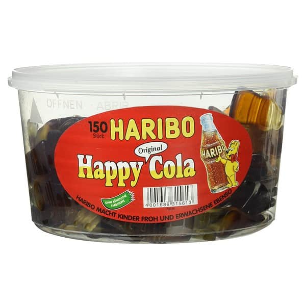 Haribo Happy Cola, Colafläschchen, Fruchtgummi 150Stk. 1,2kg