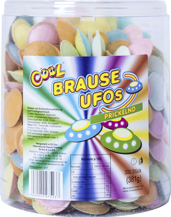 Cool Brause Ufos, saure Brauseoblaten 300 St. 381g