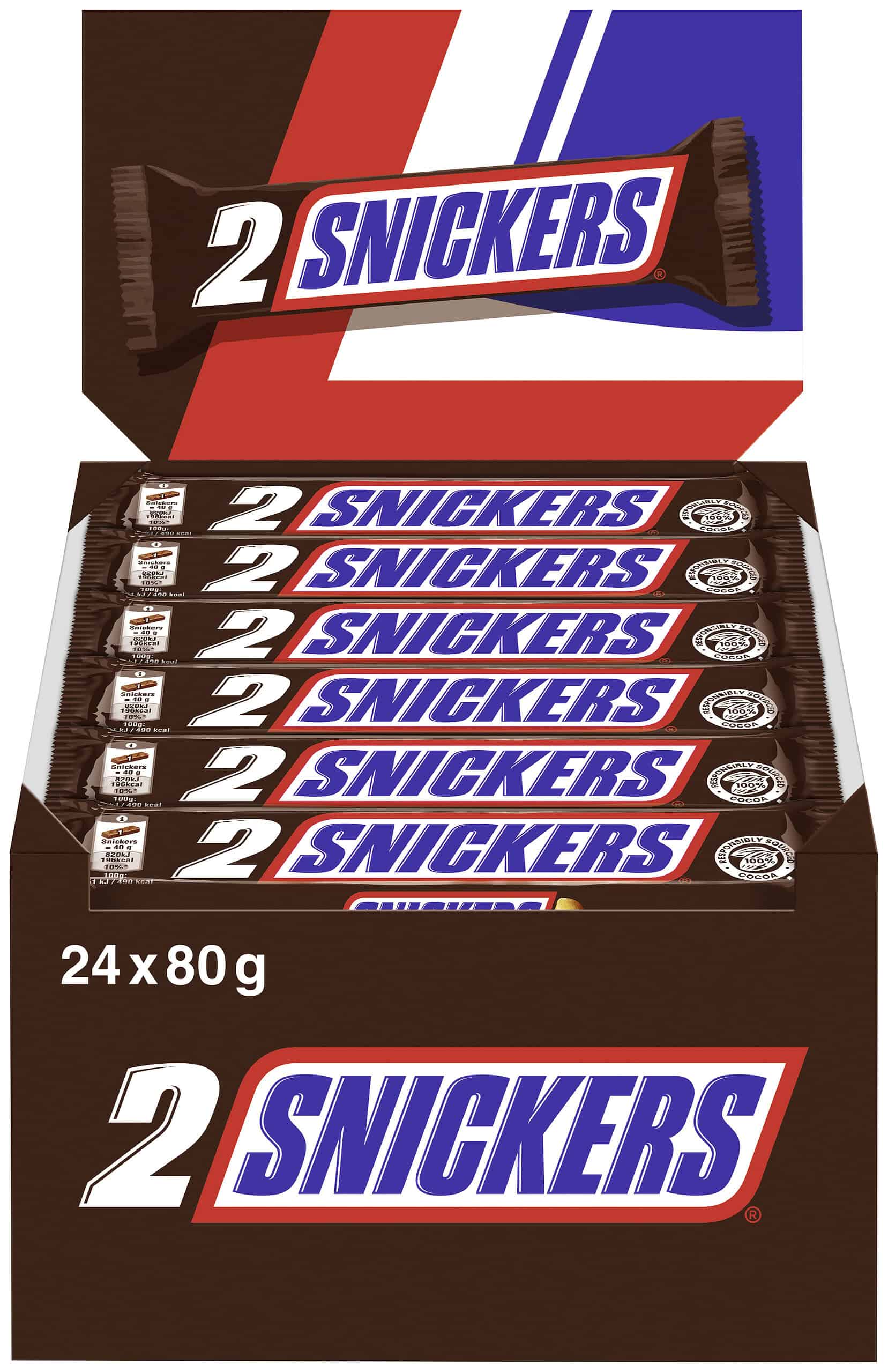 Snickers 2er Pack 24 x 80 g (1,92 kg)