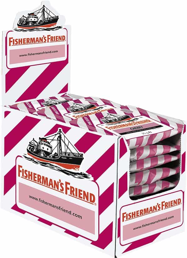 Fisherman's Friend Cherry Pastillen ohne Zucker 24 Beutel x25g 600g