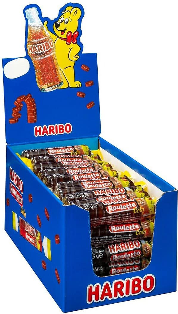 Haribo Happy Cola Fruchtgummi Rollen 50 x25g 1,25kg