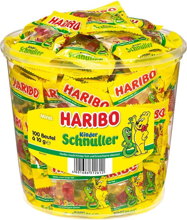 Haribo Kinderschnuller Minibeutel 100x10g