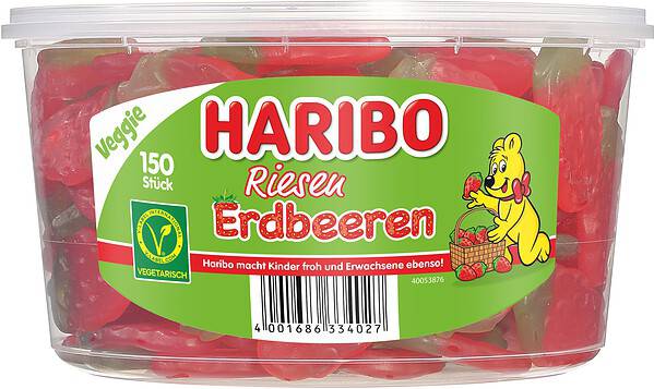 Haribo Riesen Erdbeeren 150 St. 1,35 kg