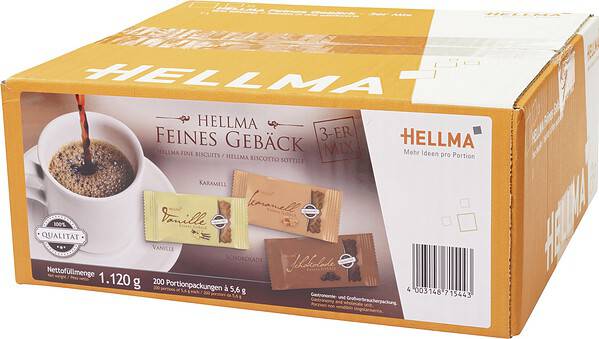 Hellma Feines Gebäck 3er Mix 200 St ´a 5,6g