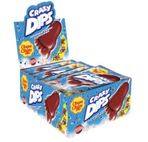 Chupa Chups Crazy Dips Cola Lutscher 24 x 14g