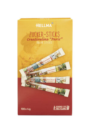 Hellma Zucker-Sticks Creativeline "Paris" 100 x 4 g