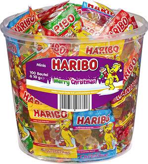 Haribo Christmas Goldbären Minibeutel 100 Beutel á 10 g