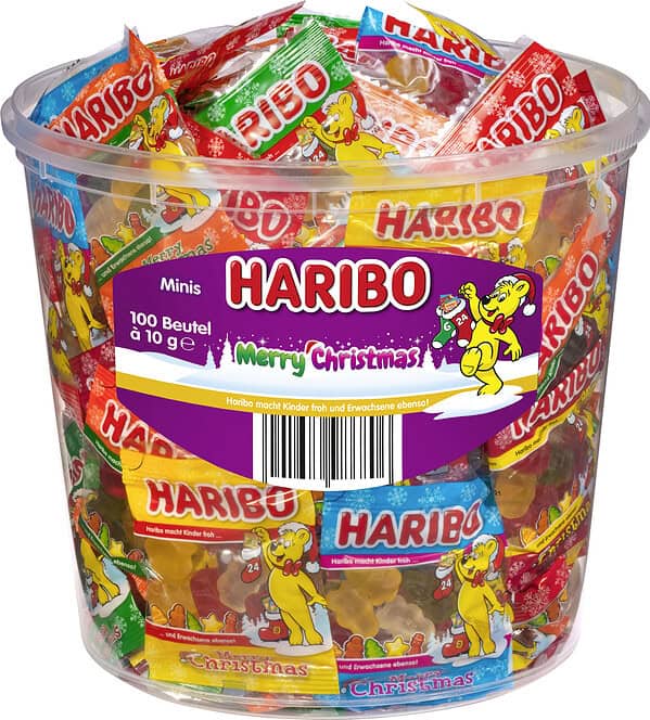 Haribo Christmas Goldbären Minibeutel 100 Beutel á 10 g