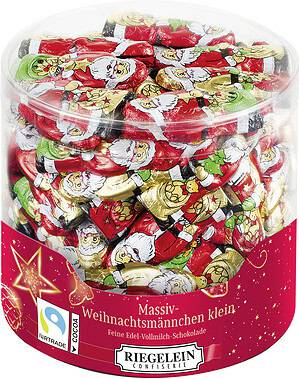 Riegelein Weihnachtsmann massiv klein 525g (ca. 63 Stück)