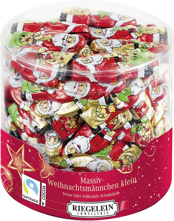 Riegelein Weihnachtsmann massiv klein 525g (ca. 63 Stück)
