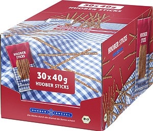 Huober Bio-Sticks Salzstangen 30 x 40 g Beutel (1,2 kg)