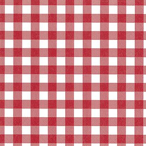 Papstar Servietten Rot „Vichy Karo“ 100 Stück, 3-lagig, 1/4-Falz, 33 x 33 cm