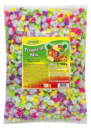 Woogie Bonbons Tropical Mix 3 kg (ca. 550 Stück)