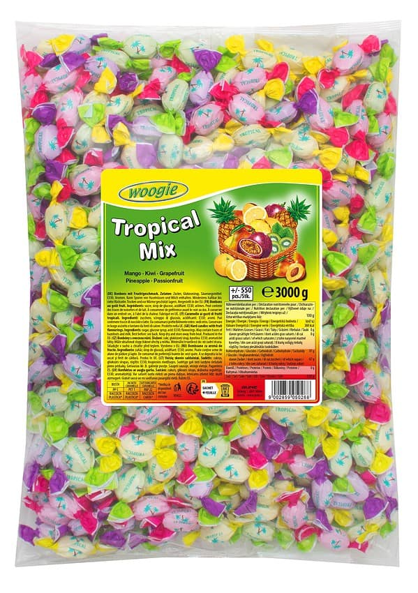Woogie Bonbons Tropical Mix 3 kg (ca. 550 Stück)