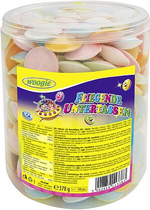Woogie Fliegende Untertassen mit Brausefüllung 378 g