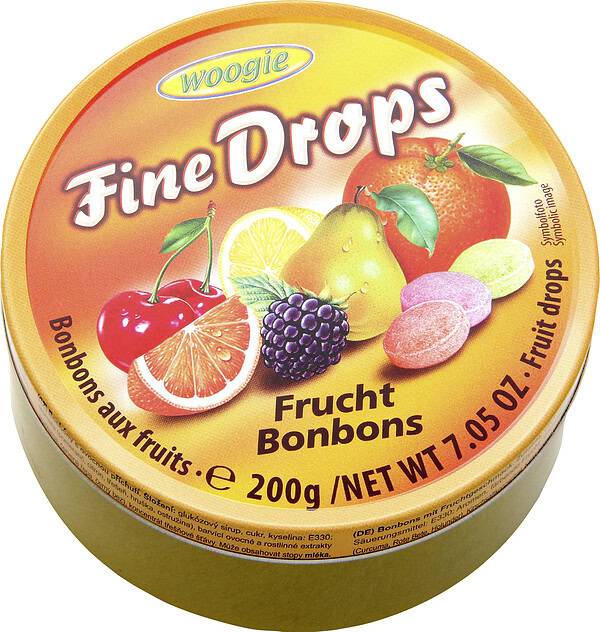Woogie Bonbons mit Früchtemixgeschmack 200g Dose