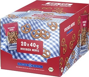 Huober Bio Mini Brezel gesalzen 20 x 40g (800 g)