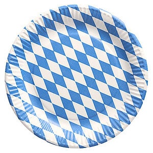 Papstar Pappteller „Bayrisch Blau“ Ø 23 cm 50 Stück