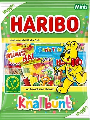 Haribo Fruchtgummi Mischung Knallbunt Minis 230 g