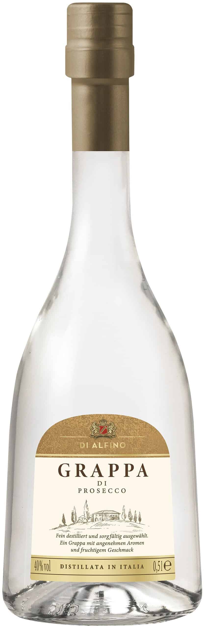 Di Alfino Grappa Di Prosecco 40% 0,5 l