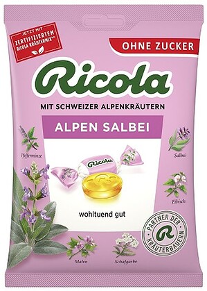 Ricola Alpen Salbei ohne Zucker 75 g