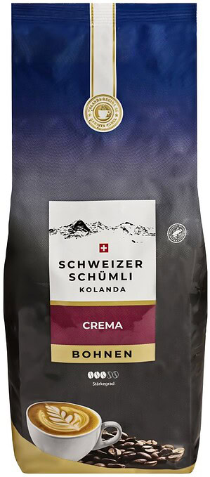 Schweitzers Schümli Kolanda Crema ganze Bohnen 1 kg