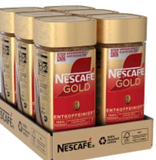 Nescafé Gold Entkoffeiniert 6 × 95 g (570g)