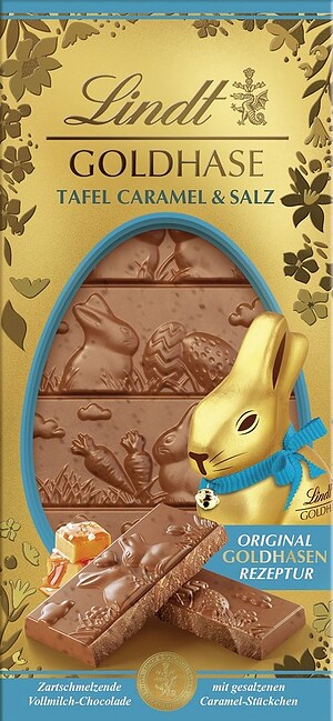 Lindt Goldhasen Tafel Caramel & Salz 120 g